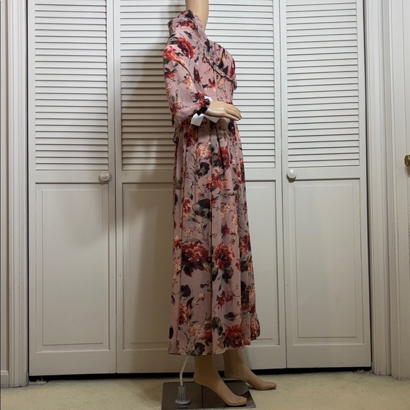 NWT Azazie Atelier Karla Mauve Multi Midi Dress XS - Picture 5 of 15